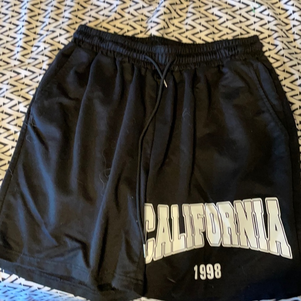 Black basketball shorts